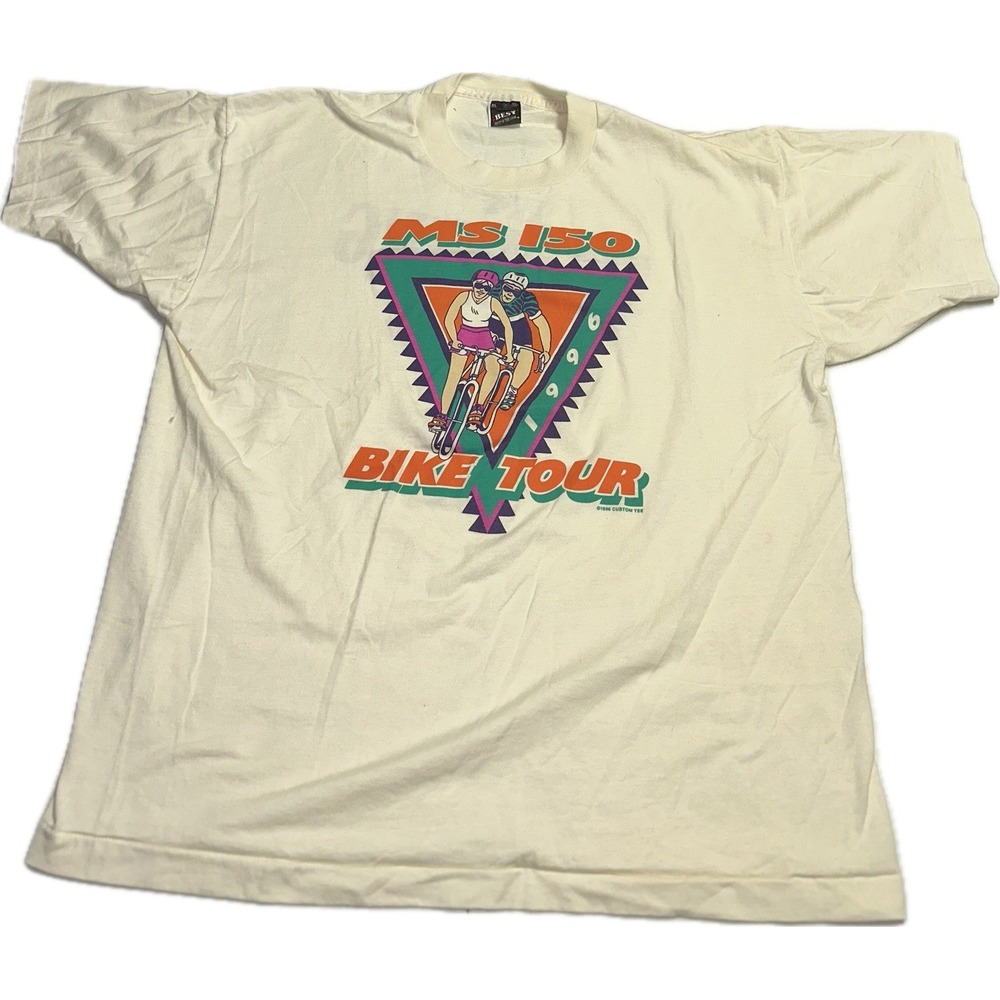 Ms 150 Bike‎ Tour In Training Vintage 90's Single Stitch T-Shirt Men's XL